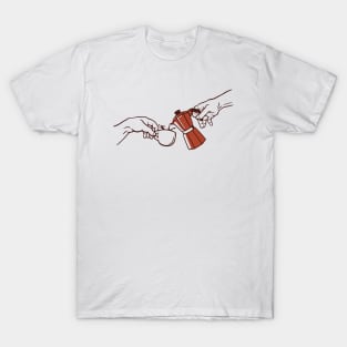 The Creation of Coffee Classic Art Barista by Tobe Fonseca T-Shirt